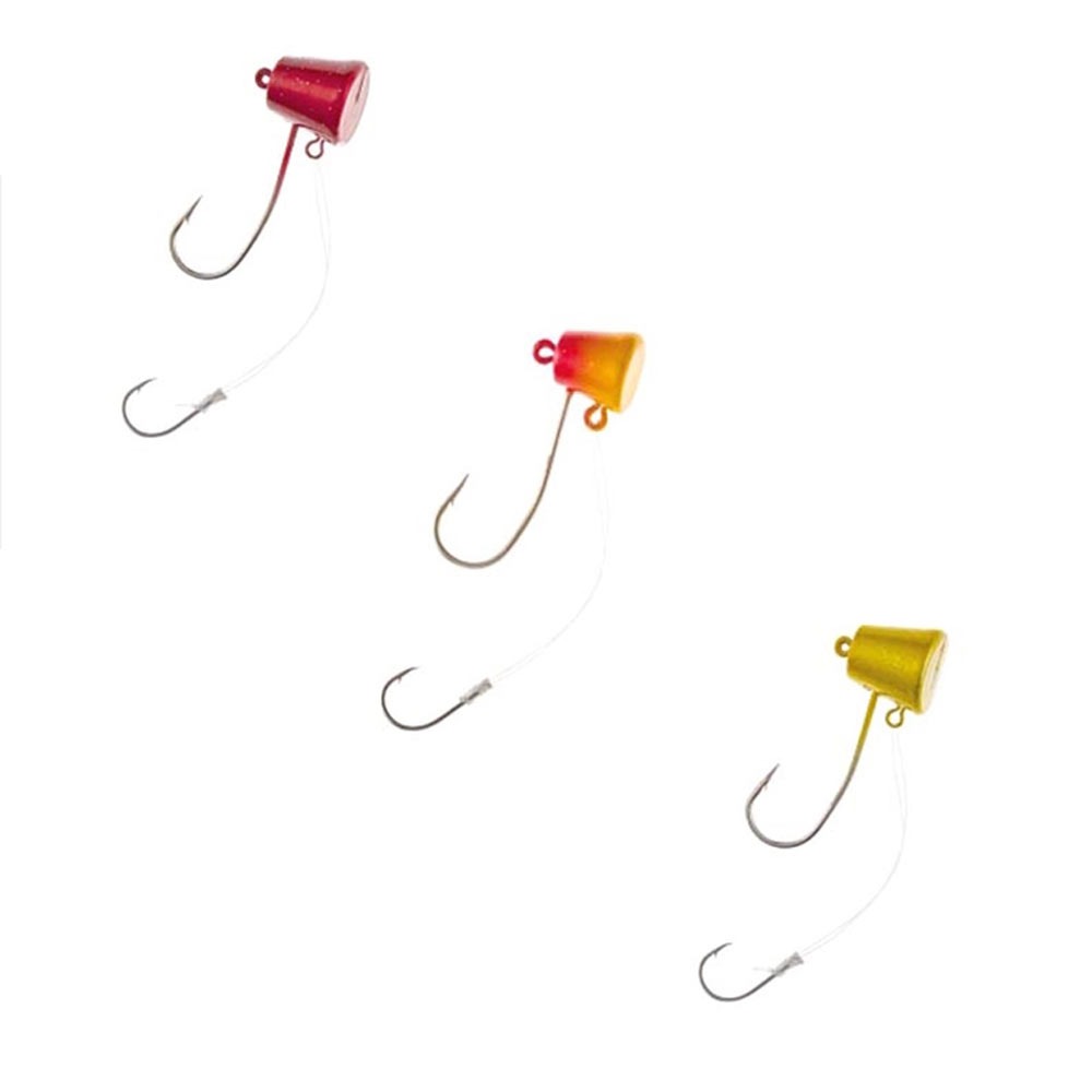 Rakuten - PROMARINE CLA013-8 サイコブレイズテンヤ 8号 3点セット【ゴールド、レッド、ピンクゴールド】(ten8set-01)[M便 1/6]｜タイテンヤ ヒトツテンヤ 真鯛 マダイ 鯛