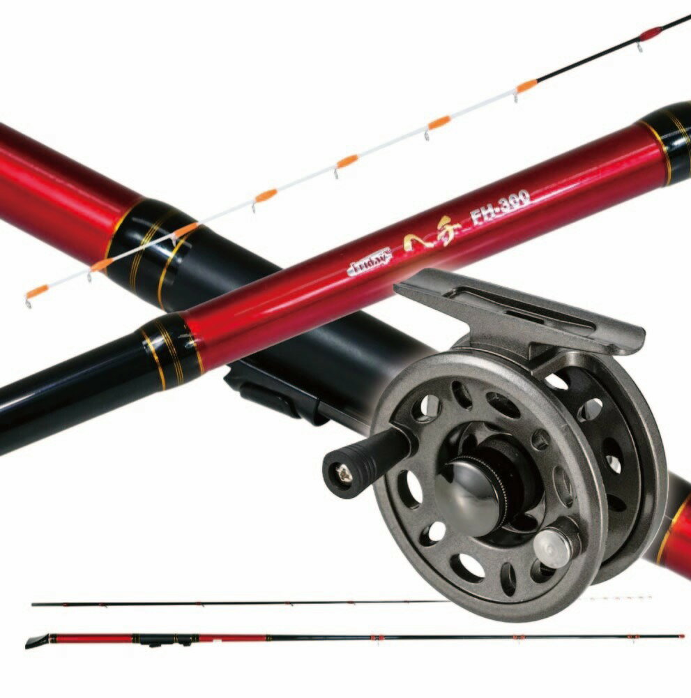 おり釣具 フライデー 黒鯛ヘチ釣りセット300 フライデー 黒鯛ヘチ 300＆PROMARINE RA60 ラウンドエース (hechi-set-003)｜おり釣具 ヘチ竿 ヘチ釣り 落とし込み釣り チヌ釣り 防波堤 ケーソン 防波堤 前打ち 大阪湾 名古屋湾 東京湾 横浜港