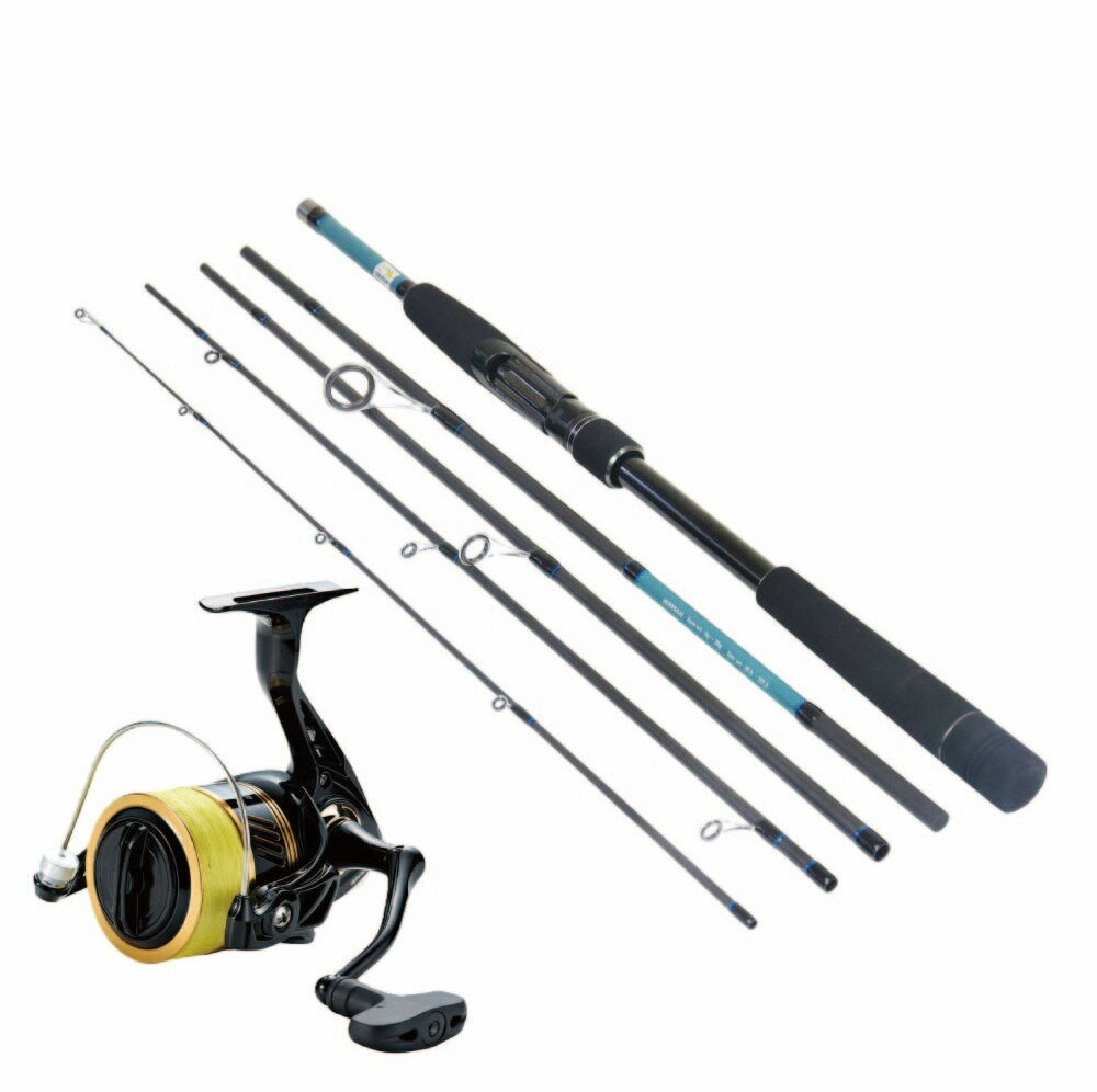 おり釣具 5pcシーバスセット オーシャンバリュー 5pcシーバス 8005ML ＆ スピニングリール ウェスカー4500 PE2.0号 200m付 (oceanvalue-set030)｜シーバス ロッド パックロッド モバイルロッド スピニングリール ショアゲーム ライトショアゲーム スズキ タチウオ