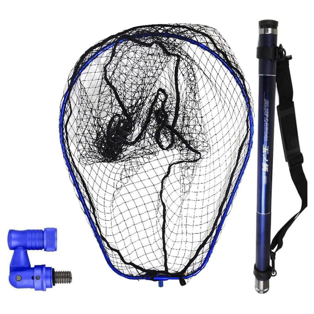 送料無料 ランディング 3点セット BLUE LARCAL 玉ノ柄600 + ランディングネット L + ジョイント (sip-netset01-l)｜玉の柄 タモ網 アミ 磯玉 ランディング シャフト ネット ジョイント ショアジギング 釣り 釣具 おり タモ網 目玉商品 okituri-10017364 沖釣り本舗 サンプル画像3