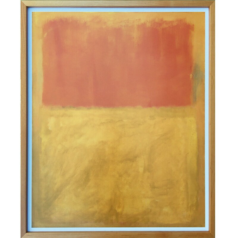 アートフレーム マーク・ロスコ Mark Rothko Orange and Tan, 1954 アートポスター 抽象画 インテリアアート 壁掛け 玄関 ディスプレイ リビング 雑貨 模様替え 北欧 676x828x30mm おしゃれ