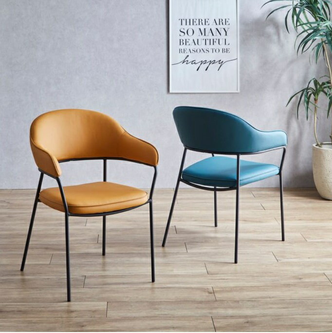 ダイニングチェア2脚セット チェア 椅子 イス 食卓椅子 レトロ アメリカンヴィンテージ アンティーク ダイニング チェア― ヴィンテージ 軽量 おしゃれ 人気 ブラック(チェアのみ単品販売）