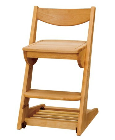 学習椅子 子供キッズチェア ハイチェア 木製 アルダーキャスター ハイチェア― 足置き 高さ調節 学習チェア ダック 板座 おしゃれ 完成品 北欧 子供 椅子 ナチュラル シンプル