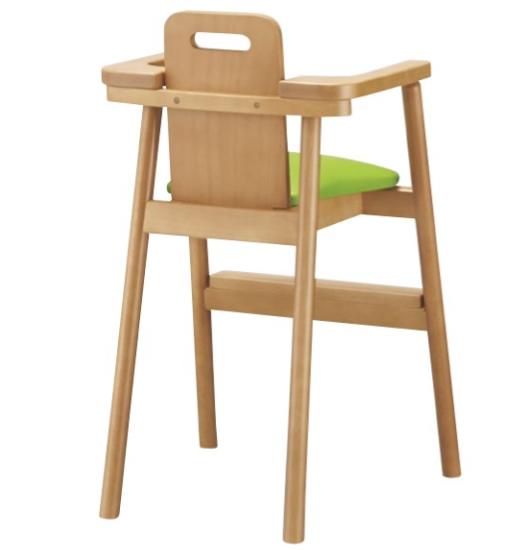 ベビーチェア　ハイチェア　木製チェア　完成品　チェア　椅子　赤ちゃん　キッズチェア　レザー　子供チェア