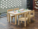 キッズテーブル&キッズチェア5点セット 幼稚園 保育園 業務用 かわいい オシャレ シンプル ミニテーブル ミニチェア 子供椅子 いす