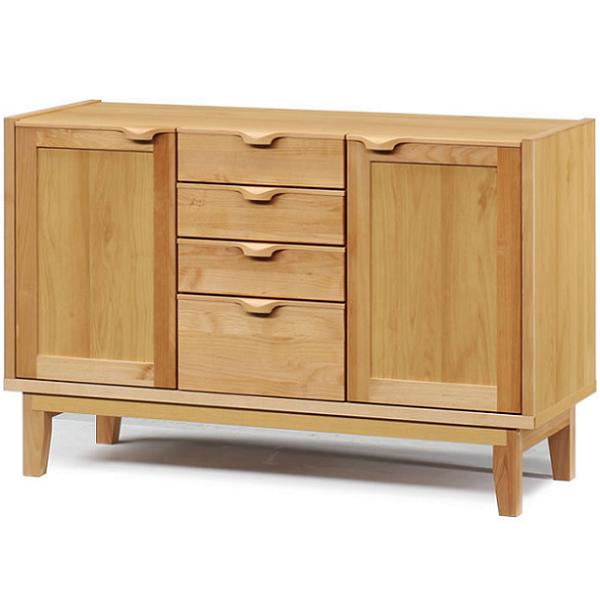 リビングボード サイドボード 国産 おしゃれ キャビネット 北 引き出し 木製 ローボード 完成品 収納棚 リビング収納 引出し アルダー 人気 おすすめ(3)