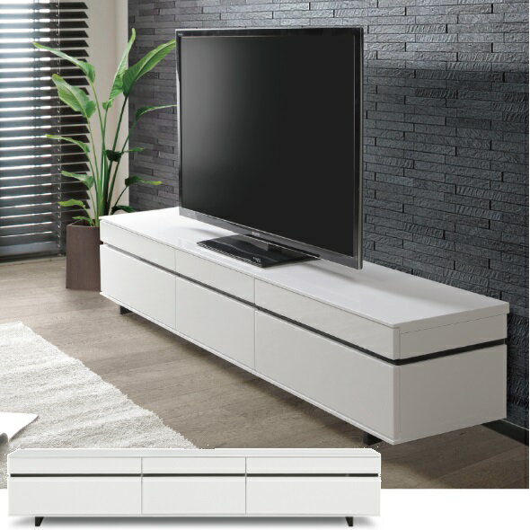 乐天商城 - テレビ台 ローボード 完成品 テレビボード 幅210 ネオス リビング収納 収納 リビングボード 収納棚 TV台 TVボード TVラック テレビラック ホワイト 白 おしゃれ