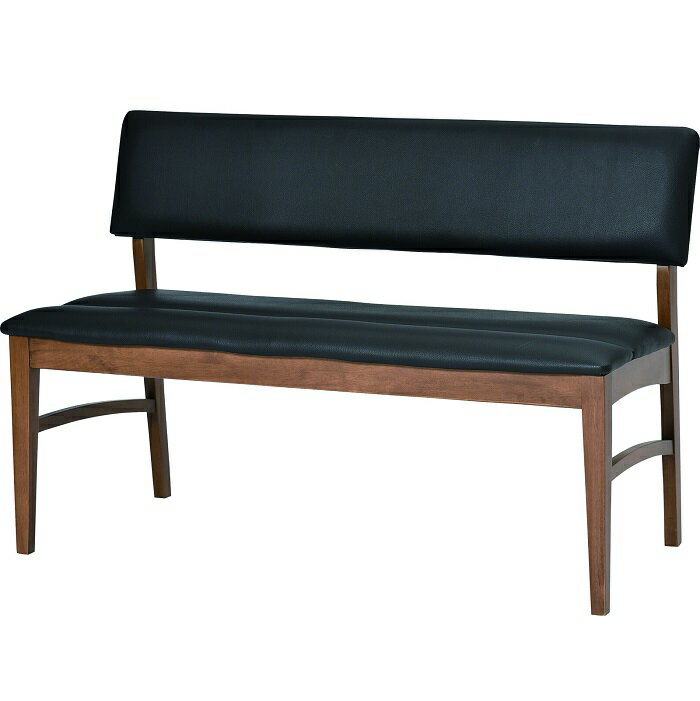 ダイニングベンチ ベンチチェア幅114cm 背もたれ付き ダイニングチェアbt ソファ 木製 ブラウン ブラック 椅子 イス チェアー 椅子 2人用 2人掛け 北欧 ヴィンテージ レトロ おしゃれ 人気