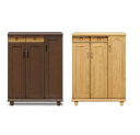 下駄箱 シューズボックス 完成品 木製 幅87cm 引出し付 傘立て付き ロータイプ 靴入れ 靴収納 靴箱 玄関 玄関収納 洋風下駄 アルダー 北欧 おしゃれ