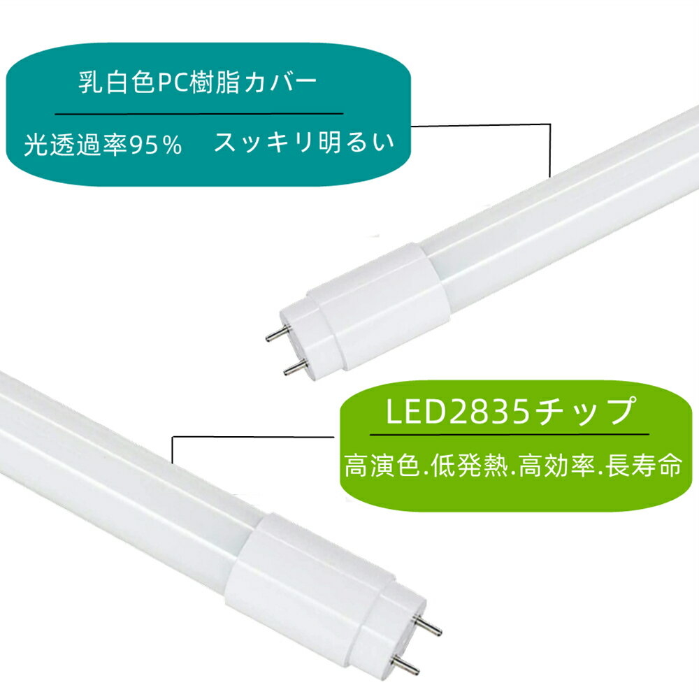 10本セット LED蛍光灯 20w形 昼光色 昼白色 電球色 320°発光広led直管蛍光灯58CM 20W形相当 直管LEDランプ 3