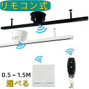 【楽天1位2冠】ダクトレール リモコン付き 0.5M 0.6M 0.8M 1M 1.2M 1.5M ライティングレール シリング式 スポット ライト 配線 ダク...