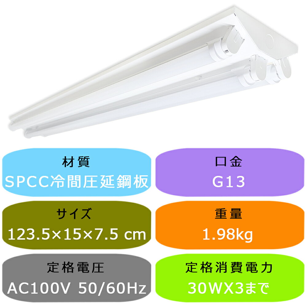 LED蛍光灯器具 逆富士 3灯 40W形 輝度可選 天井直付型 LEDベースライト 施設照明 天井照明 家庭 工場 倉庫 店舗 美容院 病院 高輝度 高演色性 省エネ 昼光色 昼白色 電球色 調光器対応非対応可選 3段階調色