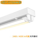 LED蛍光灯器具 トラフ 2灯 20W形 天井直付型 輝度可選 LEDベースライト 施設照明 天井照明 家庭 工場 倉庫 店舗 美容院 病院 高輝度 高演色性 ...