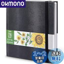 Ohuhu スケッチブック 厚紙 200gsm 210mm×210mm 78枚/156ページ マーカー用画用紙 イラスト/アルコール/水性 正方形 スケッチブッ...