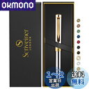 Scriveiner シルバー クローム ブラック ボールペン EDC 高級 ペン 華やか 重厚感 ポケット ペン 24K仕上げ 快適な書き心地 ペン 男性 女...