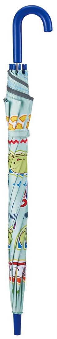 子供用 日傘 55cm まいぜんシスターズ 9~10才向け 約125~135cm 小学生 ワンタッチジャンプ式 UVカット 8本骨スケーター(skater) 晴雨兼用傘 UBSR3-A