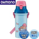 スケーター(Skater) 子供用 プラスチック 水筒 480ml ワンプッシュ開閉 抗菌 子供に優しい 軽量 抗菌加工 日本製 ジブリ 崖の上のポニョ 姉妹 女の子 PSB5SANAG