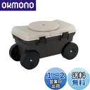 ベストコ フィールドカート トレー 回転座面付 ブラウン 51×30.5×29.5cm MA-2223 ボタニカルスタイル
