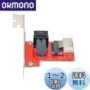 NFHK PCI-Express 4.0 Mini SASSFF-8087からSASHD SFF-8643 PCBAメスアダプタ(ブラケット付き)