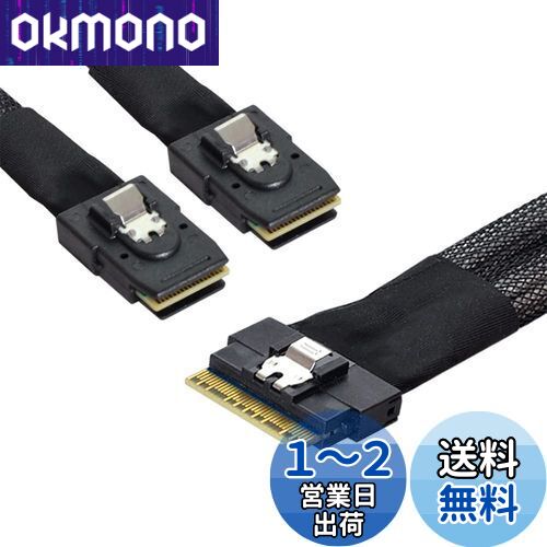 NFHK PCI-E ȥݡ 饤 SAS  4.0 SFF-8654 8i 74ԥ󢪥ǥ奢 SFF-8087 M...