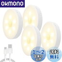 Iseebiz センサーライト 足元灯 フットライト 1000mAH充電池 常夜灯 人感センサー 電球色 LED 自動点灯 小型 ナイトライト USB充電式 明...