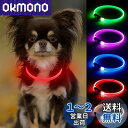 【送料無料】Candofly 光る首輪 小型犬 - 犬 散歩 ライト 充電式 LED 犬 首輪 光る 猫 首輪 犬散歩夜ライト (赤)