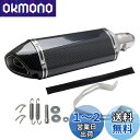 VEHSUN【日本の品質】 スリップオンマフラー 汎用 バイクマフラー GP バイクサイレンサー Φ38mm ~ 50.8mm ステンレス オートバイ エキゾースト マフラー 排気パイプ バンド付属 ドレスアップ カーボン調