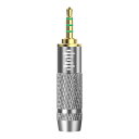 Geekria 2.5mm オス - 3.5mm (1/8'') バランス メス ヘッドフォン アダプター 3.5mm 4極ケーブル用 バランス 2.5mm プレーヤー デバイスに接続 アルミ合金変換オーディオ プラグ 金メッキ アダプター