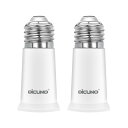 DiCUNO E26→E26 口金延長アダプター E26 延長ソケット 約5CM延長する 難燃性材料PBT 2個セット