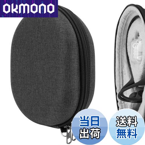 【送料無料】Geekria ケース Sheild ヘッドホンケース 互換性 ハードケース 旅行用 ハードシェルケース After.Shokz Shokz OpenRun Mini, Air, OpenRun Pro, OpenRun, OpenComm, OpenMove に対応 収納ポーチ付き (ダークグレー)