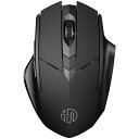 マウス bluetooth、Inphic 充電式 ワイヤレスマウスマ ルチデバイス(トライモード:BT5.0 / 4.0 + 2.4Ghz)、サイレント、3 DPI調整、ラップトップ用人間工学に基づいた光学式ポータブルマウス、ブラック