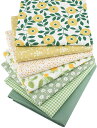 【送料無料】himsyuden カットクロス 布 花柄 おしゃれ パッチワーク布 はぎれ布 綿100% プリント生地 布セット 手芸用 福袋 DIY ハンドメイド用品 縫製用 小物づくり 50*40cm (グーリン系 7枚セット)