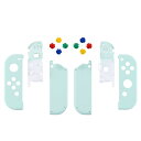 eXtremeRateスイッチ ジョイコンに対応用交換シェル、ジョイコン switchとswitch 有機elに対応用ハンドヘルドコントローラーハウジングケース、カラフルなボタン8つが付き、ジョイコンに対応用DIY交換ケース(ジョイコン switch本体ではありません)【ライトシアン】