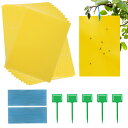 【送料無料】GeeRic 40枚入り 昆虫トラップ 虫取り 粘着シート 捕り粘着シート 昆虫スティッキー キャッチャー 害虫対策用品 両面強力粘着捕虫シート ハ...