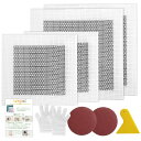 【送料無料】5WYOUKE リペアプレート 4枚セット(アルミメッシュ枠10x10cm/15x15cm) 壁穴補修キット 壁の穴ふさぎ 壁修理パッチ パテベラ ...