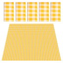 DanYun レジャーシート 使い捨て 5枚セット 180x180cm 大判 ピクニックシート チェック柄 コンパクト 3〜5人用 レジャーマット テーブルクロ...