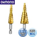 LIKENNY ステップドリル 六角軸 たけのこドリル 螺旋セット 4-20mm 9段 4-12mm 9段 チタンコーティング スパイラル HSS? ドリル 2...