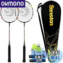 【送料無料】Senston 2本組みバドミントンラケットセットカーボンファイバーバドミントンラケット-1つのキャリングバッグが含まれています