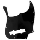 Musiclily Pro 10穴 プレシジョンベースPBピックガード5弦Fender Mexican Precision Bass用、黒3P