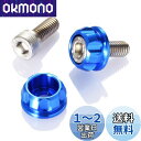 【送料無料】デイトナ(Daytona) PREMIUM ZONE(プレミアムゾーン) バイク用 ナンバープレート ボルト M6×15mm ホルダーセット 2個入り ブルー 91946