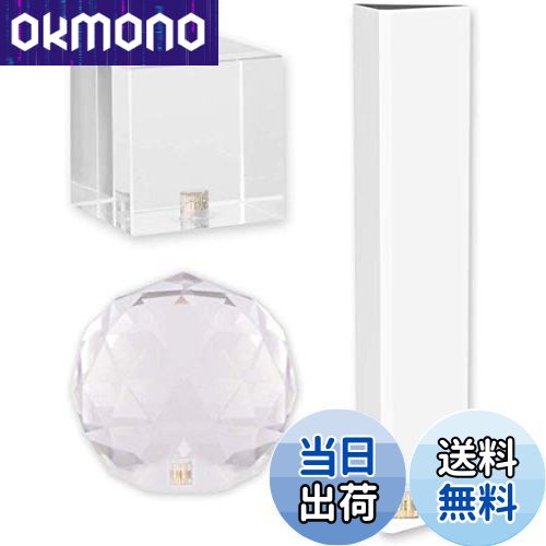 【送料無料】Selens クリスタルボール 三角プリズム 立方体 1/4ネジ付き 無色透明 プリズムボール 撮影用 レインボー効果 水晶玉 水晶球 撮影道具 ア...