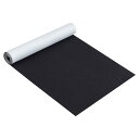 BENECREAT 長さ2m幅40cm 黒色自己接着フェルト生地シート厚さ1mm 粘着性 ジュエリー引き出しボックスライナー コスチュームアート クラフト ハロ...
