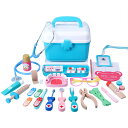 Wooden Teether お医者さんごっこ 木製おもちゃ おままごとセット ミニドクターロールプレイ 歯医者ごっこ遊び 収納ボックス付 誕生日プレゼント 出...