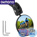 Hordlend 自転車バックミラー バーエンドミラー 自転車 ミラー 丸型 凸面広角 360°回転可能 広視野角 取り付け工具付き ブラック(1個入り)zdhsj-72