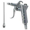 Socpuro エアーダスターガン 100mmロングノズル&標準ノズル プラグタイプ 上・下コネクション エアーガン 軽量 エアブローガン 握りやすい アルミ合...