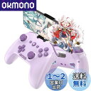 ワイヤレス コントローラー Switch/PC/IOS/Android全対応【方向ボタンレイアウト可能/背面ボタン/スマホホルダー付き】プロコン ゲームパッド 自動連射 Bluetooth/2.4GHz/有線接続 6軸ジャイロセンサー マクロ機能 MFI認証 HD振動 高耐久ボタン 日本語説明書付き (Purpl