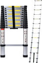 【送料無料】DayPlus 伸縮はしご 最長5 m (16.5 ft) 折り畳み伸縮梯子 多機能アルミはしご 持ち運びに便利 軽量 耐荷重150 kg 室内室外...