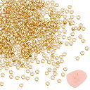 UNICRAFTALE 約400個 つぶし玉 カシメ玉 1.5mm かしめ玉 304ステンレス ボールチップ ビーズチップ 24K金メッキ エンドビーズ 金具 ...