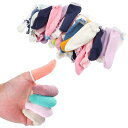 布指カバー 指サック 指用サポーター 指先保護サック 指先の磨損を防ぐ 手湿疹 あかぎれ 綿製 伸縮性 静電防止 滑り止め 汗止め 指先ケア 作業用 医療用 彫刻 実験 20枚入り (カラー)