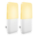 LED センサーライト 室内 ナイトライト 省エネ 月々の電気代はわずか4円 常夜灯 コンセント式 明暗センサー付き 夜間常時点灯 電球色 廊下 寝室 玄関 階...